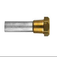 Pencil anode complete with brass plug th.1/2''bspt for Caterpillar - Ø 16 L.41 - 02028T - Tecnoseal